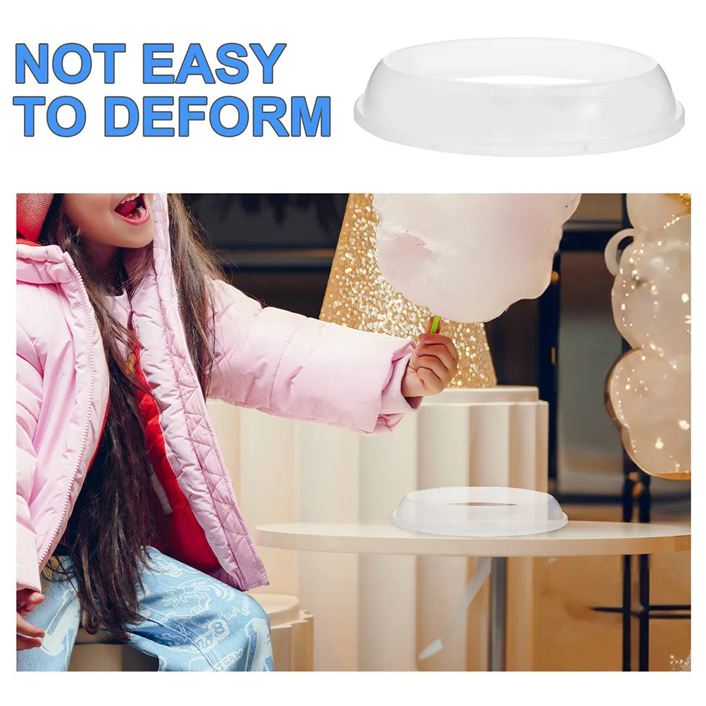 2Pcs Cotton Candy Maker Cover Lightweight Edge Protector for Floss Making Marshmallow Machine Accessory