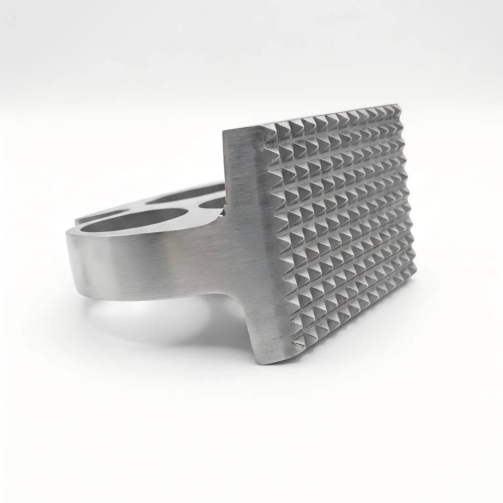 Meat Tenderizer Mallet - 1Pc Heavy-Duty 1-Piece Die-Cast Metal Kitchenware, Ergonomic Handle Cooking Utensil for Steak, BBQ Prep