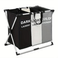 1-3Grids Laundry Basket Foldable Dirty Clothes Organizer Bathroom Waterproof Storage Basket Large Laundry Hamper Two Size New
