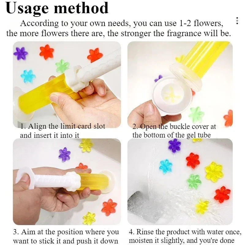 Toilet Cleaner Gel Stick, Solid Aromatherapy Air Freshener, Long Lasting Fragrance Deodorizer for Bathroom Odor Removal