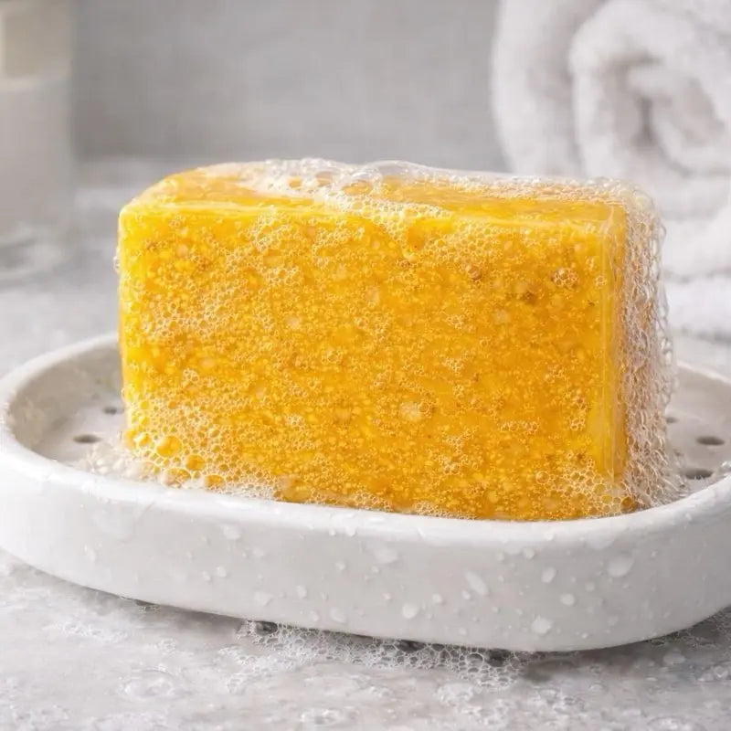 Valoil Golden Honey-Citrus Scented Natural Soap Bars - Body Care Cleanser, Pack of 3, Moisturizing Aroma Formula Gift Daily
