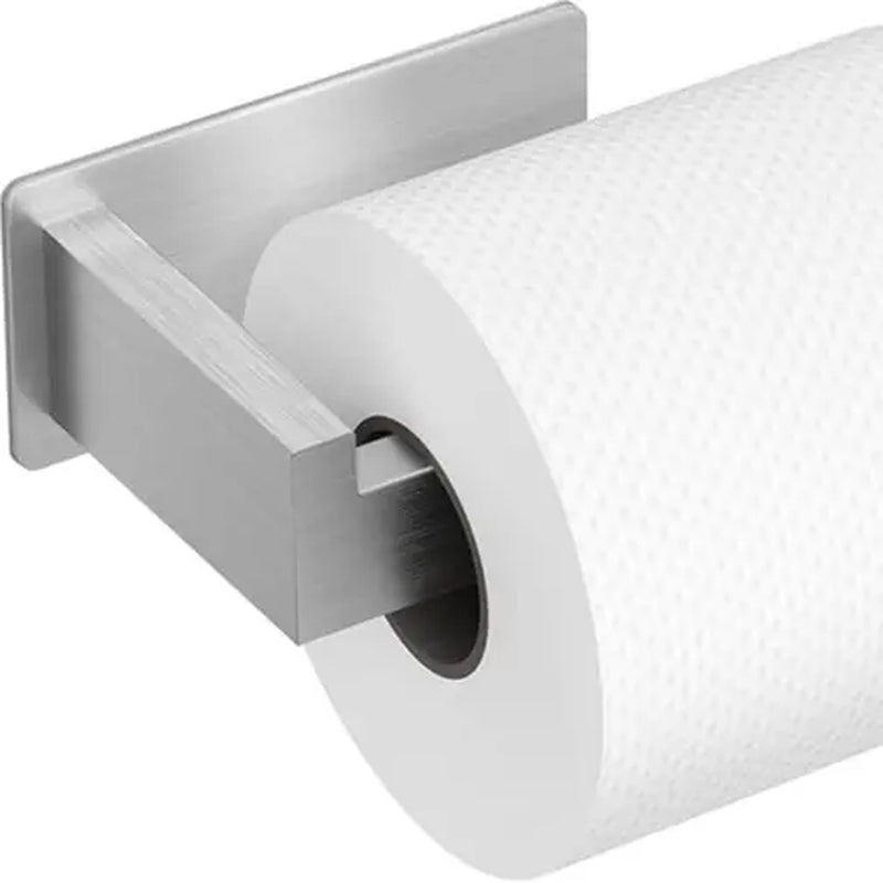 Auxmir Toilet Paper Holder, Self Adhesive Toilet Roll Holder , Premium Thicken SUS304 Stainless Steel, Rustproof No Drilling Toilet Tissue Holder for Bathroom, Kitchen, Washroom, RV & Office