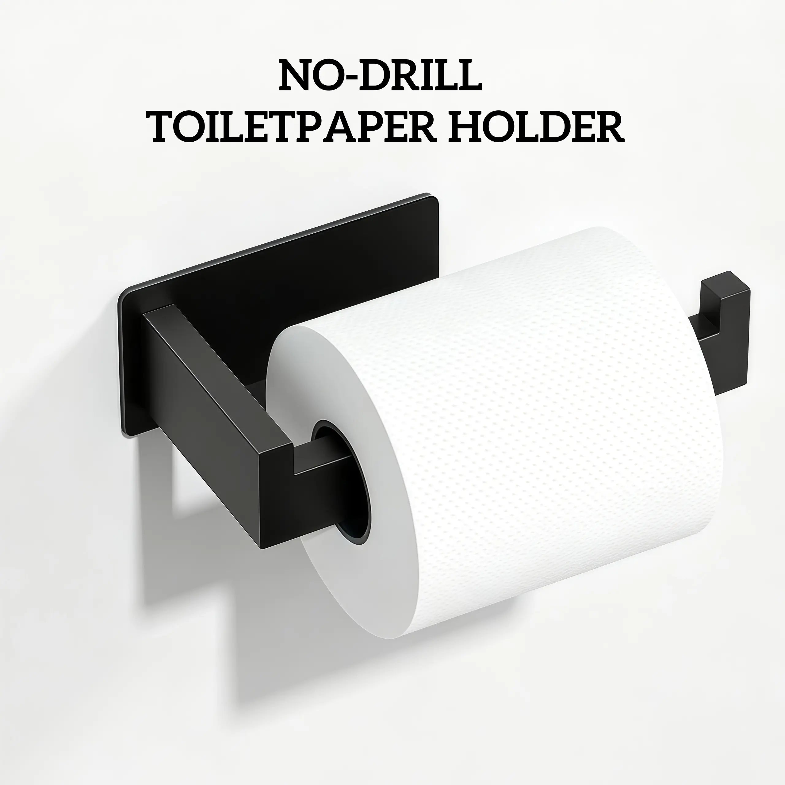 Auxmir Toilet Paper Holder, Self Adhesive Toilet Roll Holder , Premium Thicken SUS304 Stainless Steel, Rustproof No Drilling Toilet Tissue Holder for Bathroom, Kitchen, Washroom, RV & Office