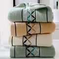 Unisex 4-Pack Plush Cotton Hand & Face Towels, 4-Leaf Clover Print, Water-Absorbent, Soft, Breathable, 13X29 In, for Camping, Bathroom, Sport (Home Improvement Use), Four Leaf Clover