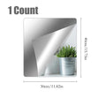 Borderless Bendable Acrylic Mirror Sheets 11.82*15.72In, No-Drill Self-Adhesive Wall Reflective Decor for Gym, Yoga Room & Bathroom